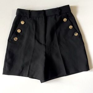 NWT! Zara XS Black High Waist Shorts